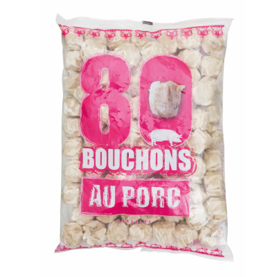 BOUCHONS PORC 3 SACHETS x80