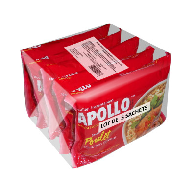 NOUILLE POULET LOT 85gx5 APOLLO