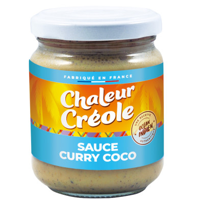 SAUCE CURRY COCO 370g NOUVEAU FORMAT CHALEUR CREOLE