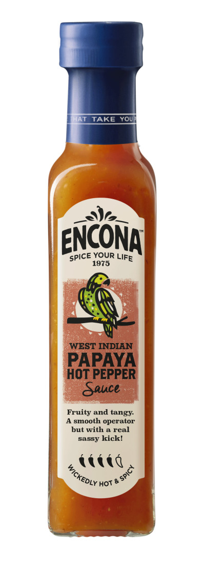 SAUCE WEST INDIAN PAPAYA HOT PEPPER 142ml ENCONA