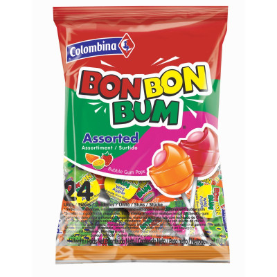 SUCETTES ASSORTIMENT 408g BON BON BUM