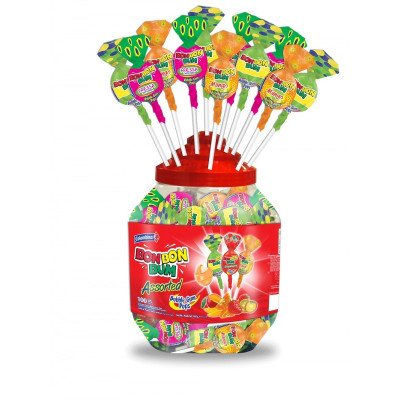 SUCETTES ASSORTIMENT BOCAL 100 PIECES BON BON BUM